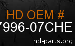 hd 87996-07CHE genuine part number