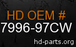 hd 87996-97CW genuine part number