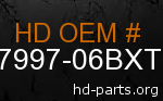 hd 87997-06BXT genuine part number