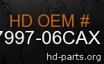 hd 87997-06CAX genuine part number