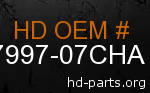 hd 87997-07CHA genuine part number