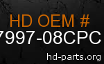 hd 87997-08CPC genuine part number