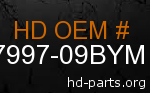 hd 87997-09BYM genuine part number