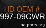 hd 87997-09CWR genuine part number