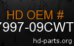 hd 87997-09CWT genuine part number