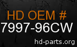 hd 87997-96CW genuine part number