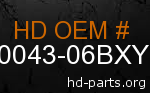 hd 90043-06BXY genuine part number