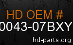 hd 90043-07BXY genuine part number