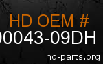 hd 90043-09DH genuine part number