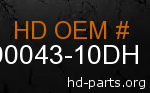 hd 90043-10DH genuine part number