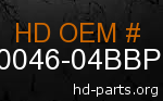 hd 90046-04BBP genuine part number