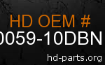 hd 90059-10DBN genuine part number