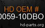 hd 90059-10DBO genuine part number