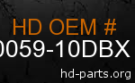 hd 90059-10DBX genuine part number