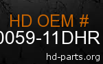 hd 90059-11DHR genuine part number