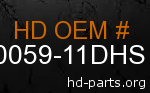 hd 90059-11DHS genuine part number
