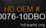 hd 90076-10DBO genuine part number