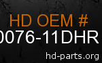 hd 90076-11DHR genuine part number