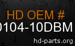 hd 90104-10DBM genuine part number