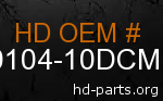 hd 90104-10DCM genuine part number