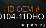hd 90104-11DHO genuine part number