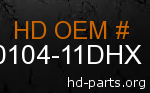 hd 90104-11DHX genuine part number