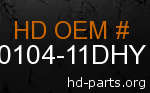 hd 90104-11DHY genuine part number
