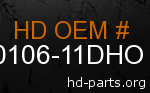 hd 90106-11DHO genuine part number