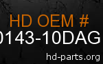 hd 90143-10DAG genuine part number