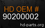 hd 90200002 genuine part number