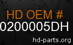 hd 90200005DH genuine part number