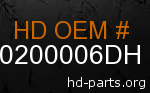 hd 90200006DH genuine part number