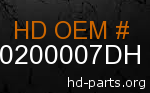 hd 90200007DH genuine part number