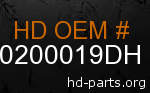 hd 90200019DH genuine part number