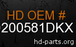hd 90200581DKX genuine part number