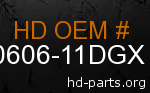 hd 90606-11DGX genuine part number