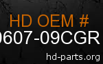 hd 90607-09CGR genuine part number