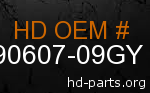 hd 90607-09GY genuine part number