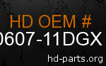 hd 90607-11DGX genuine part number
