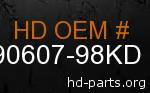 hd 90607-98KD genuine part number