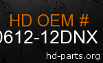hd 90612-12DNX genuine part number