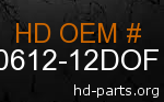hd 90612-12DOF genuine part number