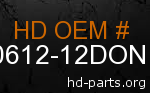 hd 90612-12DON genuine part number