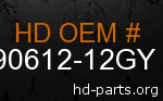hd 90612-12GY genuine part number
