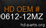 hd 90612-12MZ genuine part number