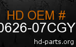 hd 90626-07CGY genuine part number