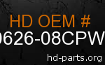 hd 90626-08CPW genuine part number