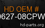 hd 90627-08CPW genuine part number
