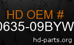 hd 90635-09BYW genuine part number
