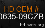 hd 90635-09CZB genuine part number
